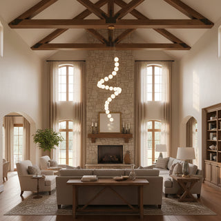 Acrylic Pearl Necklace Chandelier