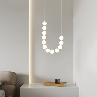 Acrylic Pearl Necklace Chandelier