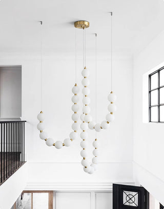 Acrylic Pearl Necklace Chandelier