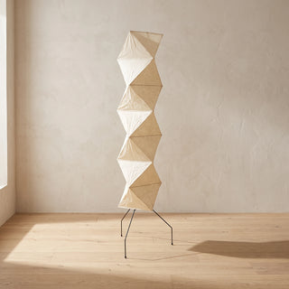 Akari Rhombus Origami UF4-L8 Floor Lamp