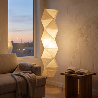 Akari Rhombus Origami UF4-L8 Floor Lamp