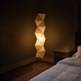 Akari Rhombus Origami UF4-L8 Floor Lamp