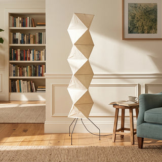 Akari Rhombus Origami UF4-L8 Floor Lamp