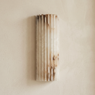 Alabaster Alvia Striped Wall Light