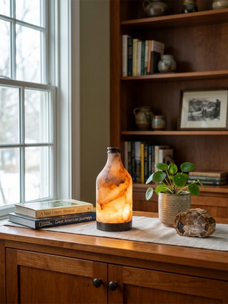 Alabaster Bottle Table Lamp