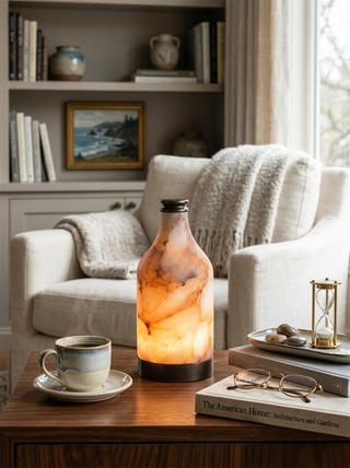 Alabaster Bottle Table Lamp