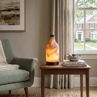 Alabaster Bottle Table Lamp