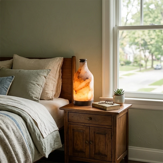 Alabaster Bottle Table Lamp
