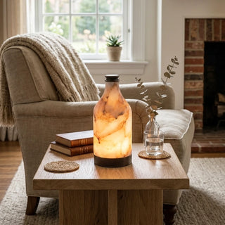 Alabaster Bottle Table Lamp