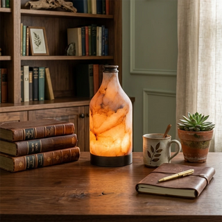 Alabaster Bottle Table Lamp