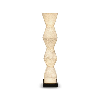 Alabaster Cairn Geometric Floor Lamp