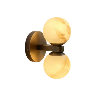 Alabaster Celestia Dual Orb Wall Light