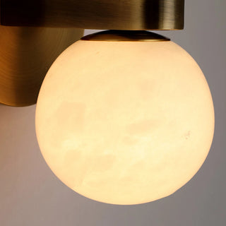 Alabaster Celestia Dual Orb Wall Light