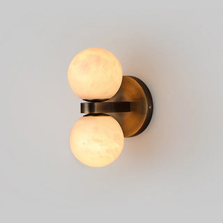 Alabaster Celestia Dual Orb Wall Light