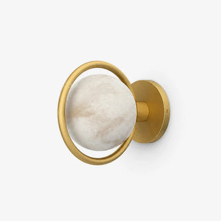 Alabaster Celestial Ring Globe Wall Lamp