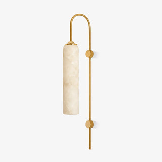 Alabaster Cylinder Tube Wall Sconce