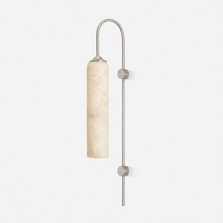 Alabaster Cylinder Tube Wall Sconce
