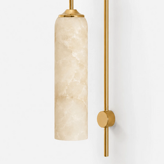 Alabaster Cylinder Tube Wall Sconce