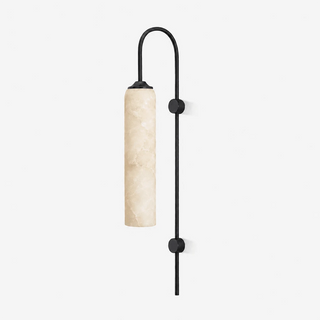 Alabaster Cylinder Tube Wall Sconce