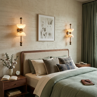 Alabaster Dual Wall Sconce