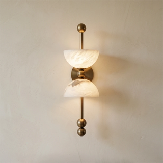 Alabaster Dual Wall Sconce