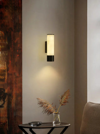 Alabaster Elara Cylindrical Wall Lamp - Vidirlighting