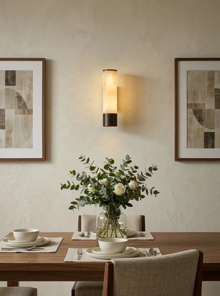 Alabaster Elara Cylindrical Wall Lamp - Vidirlighting