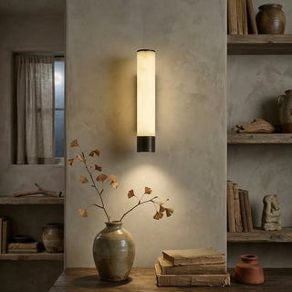 Alabaster Elara Cylindrical Wall Lamp - Vidirlighting