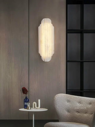 Alabaster Estelle Vertical Stripes Wall Sconce - Vidirlighting