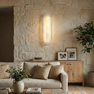 Alabaster Estelle Vertical Stripes Wall Sconce - Vidirlighting