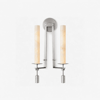Alabaster Fontanelle Candlestick Wall Lamp