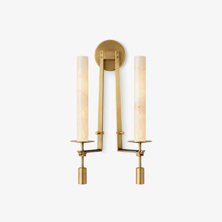 Alabaster Fontanelle Candlestick Wall Lamp