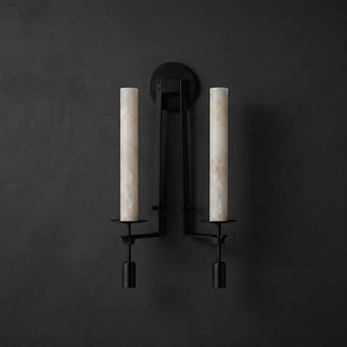 Alabaster Fontanelle Candlestick Wall Lamp