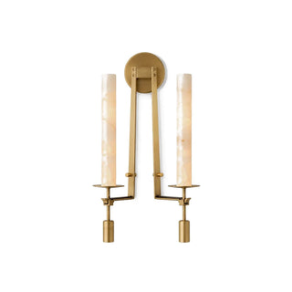 Alabaster Fontanelle Candlestick Wall Lamp