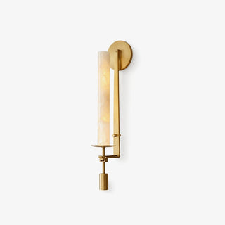 Alabaster Fontanelle Candlestick Wall Lamp