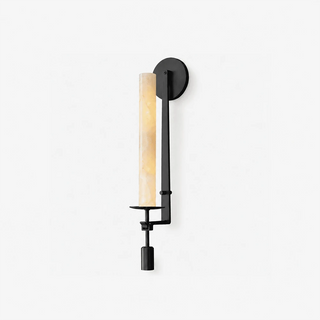 Alabaster Fontanelle Candlestick Wall Lamp