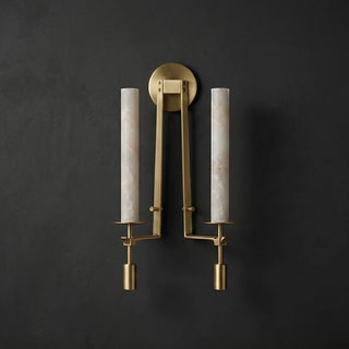 Alabaster Fontanelle Candlestick Wall Lamp