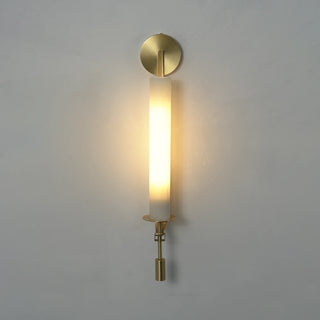 Alabaster Fontanelle Candlestick Wall Lamp