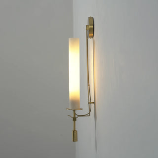 Alabaster Fontanelle Candlestick Wall Lamp