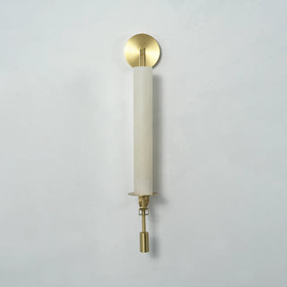 Alabaster Fontanelle Candlestick Wall Lamp