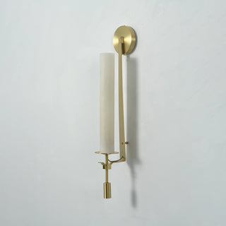 Alabaster Fontanelle Candlestick Wall Lamp