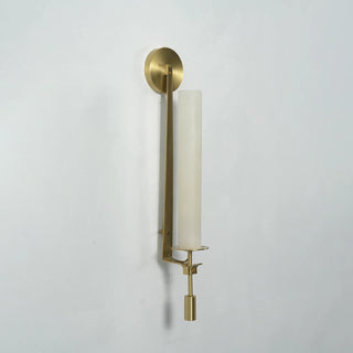 Alabaster Fontanelle Candlestick Wall Lamp