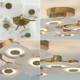 Alabaster Holmdel Ceiling Lamp