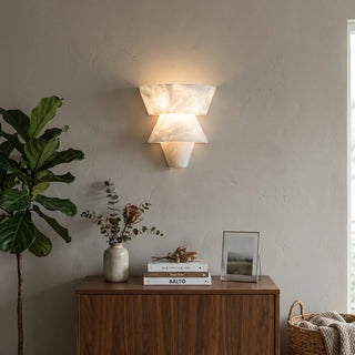 Alabaster Laboratory Cone Wall Light