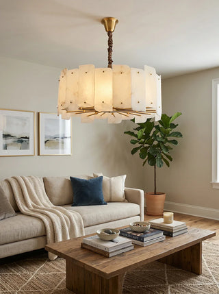 Alabaster Lorry Round Chandelier