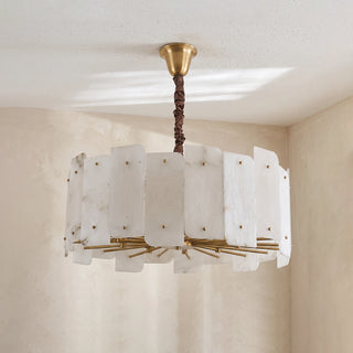 Alabaster Lorry Round Chandelier