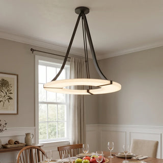 Alabaster Luxembourg Halo Chandelier
