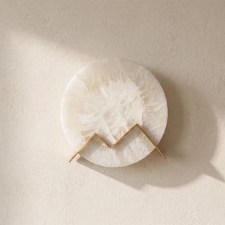 Alabaster M Letter Wall Lamp
