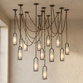 Alabaster Melange Small Chain Chandelier