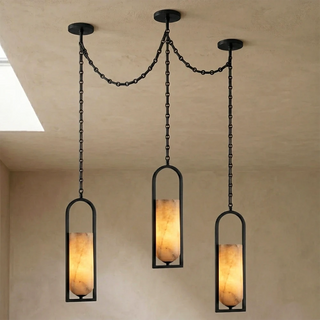 Alabaster Melange Small Chain Chandelier
